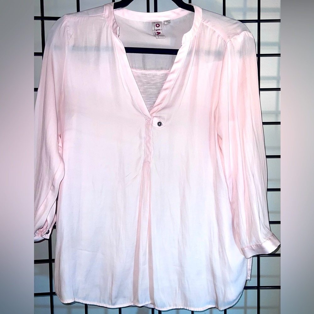 Anthropologie |Dolan| Pink LS top Size Small